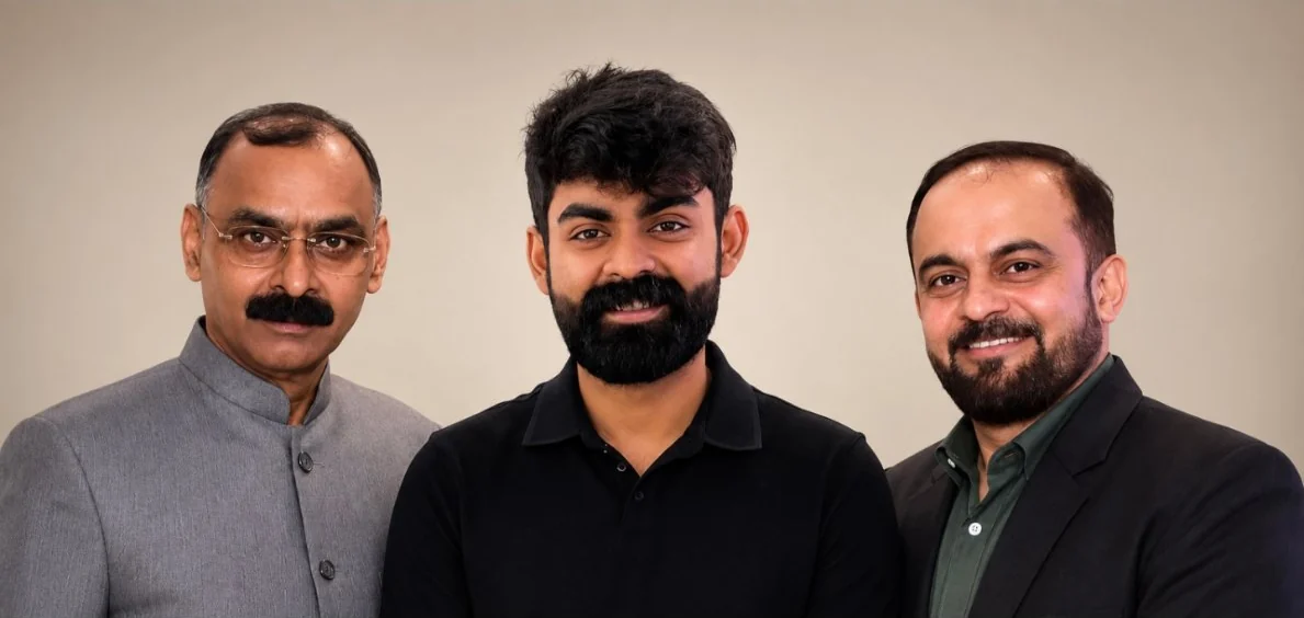 From left: Shishir Srivastava, Akshhat Sanidhya and Rishi Malhotra, the founders of Jojo's Puure